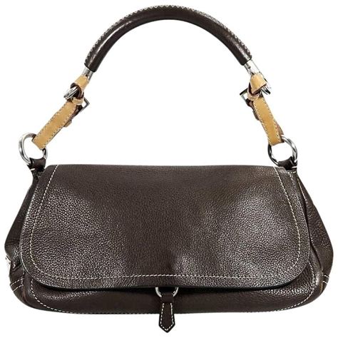 vintage prada brown bag|Prada black shoulder bag vintage.